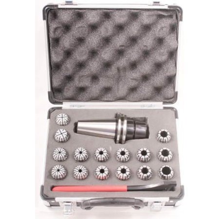 ABS IMPORT TOOLS ER Spring Collet & Chuck Set - ER-25 - 17 Piece Set - CAT40 39004025